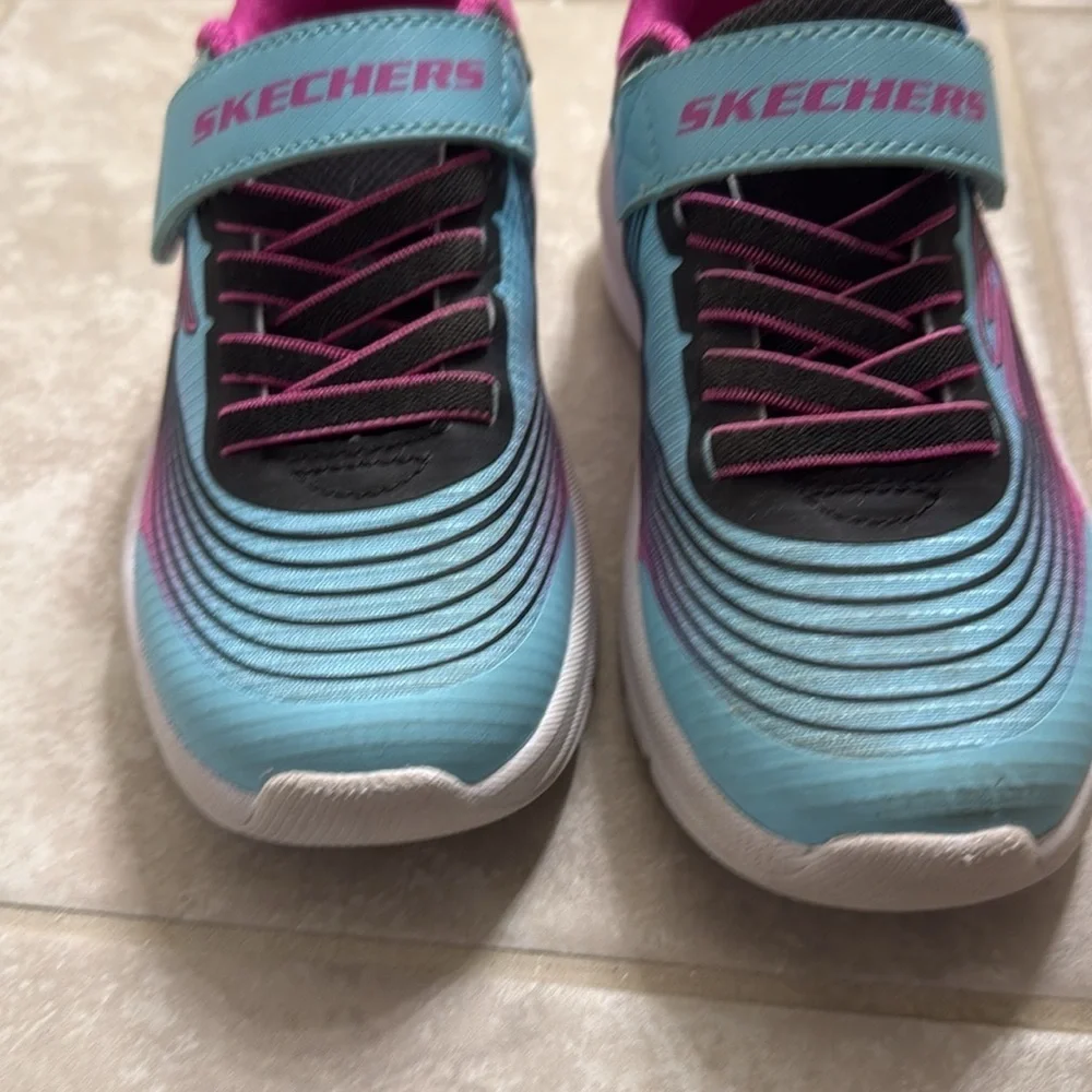 NEW Skechers Kids' Blue and Pink Sneakers